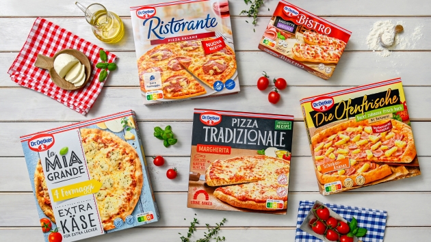 Pizza-Sortiment im neuen Look -